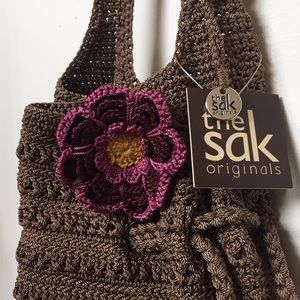The Sak Crochet Drawstring Bag